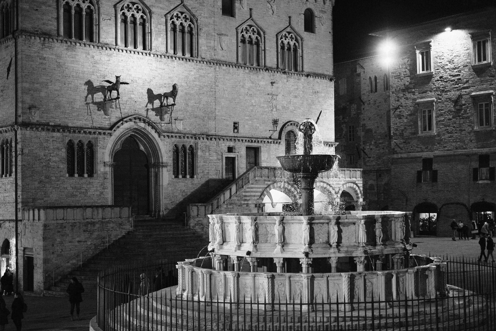 Perugia in a BW night